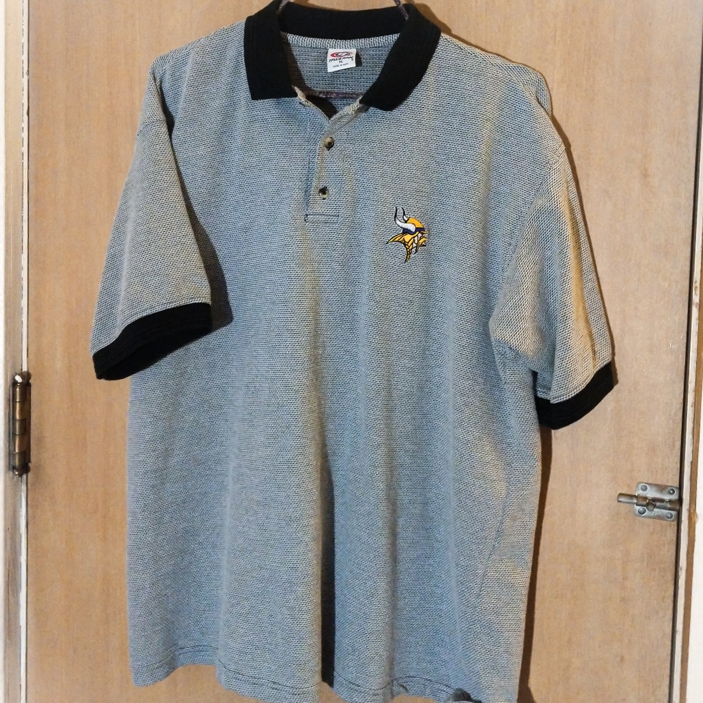 Vintage Minnesota Vikings Polo Tee - size XL